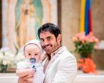 Lincoln Palomeque al lado de su hijo Salvador. FOTO Cortesía Hernán Puentes