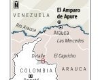 Los cabecillas de las disidencias de las Farc y el ELN ponen citas en El Amparo, el primer municipio venezolano que limita con Arauca. Allí coordinan el pago de las extorsiones FOTO JAIME PÉREZ