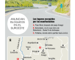 El Suroeste quedará aislado desde esta medianoche: bloquearán estos puntos