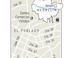 1. Los problemas sociales se trasladaron a la 10. Todo siguió igual. 2. En el parque se intenta copiar la dinámica peatonal de Provenza. 3. Filas de mujeres para entrar por el control al parque Lleras. FOTO camilo suárez