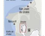 Las playas de Urabá han sido foco de atención en los últimos años por el incremento de la erosión costera y a la llegada de sedimentos y material arbóreo que dejan las talas en la selva chocoana, lo cual deteriora el paisaje y el ecosistema. FOTO Manuel Saldarriaga