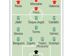 Daniel Torres y Sebastián Gómez liderarán este sábado a rojos y verdes en el clásico antioqueño. FOTOS CAMILO SUÁREZ Y CARLOS VELÁSQUEZ