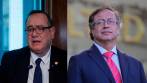 Alejandro Giammattei le pidió a Gustavo Petro que las diferencias entre las naciones sean resueltas por la vía diplomática. FOTOS EFE Y COLPRENSA 