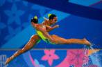 La Selección Colombia de natación artística logró el primer lugar del Suramericano disputado en Argentina. FOTO GETTY 