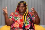 Yolanda Perea recibió en su casa de Medellín un corazón envuelto en un periódico con 4 clavos. Es la última amenaza. FOTO El Colombiano