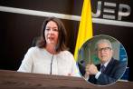 La magistrada Catalina Díaz Gómez y el general (r) Mario Montoya. FOTOS Colprensa y EL COLOMBIANO