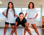Imagen de las tres integrantes del colectivo Mulahttaz Dance Hall. FOTO Jaime Pérez