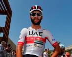 Fernando Gaviria se unirá en el Movistar y en la rama masculina, a los colombianos Iván Ramiro Sosa y Éiner Rubio. En el plantel femenino hace parte la paisa Paula Patiño. FOTO UAE EMIRATES