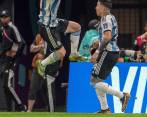Messi y su alegría en uno de los festejos de Argentina frente a México. El resultado 2-0 permite que la Albiceleste llegue con mejores opciones de clasificar a la última fecha. FOTO Juan A. Sánchez