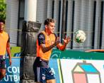 Luis Díaz durante el entrenamiento del Junior este martes en Barranquilla. FOTO: TOMADA DE TWITTER @JuniorClubSA