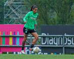 Geraldine Cardona destila calidad, esa misma que han tenido Mateo y Edwin en sus carreras futbolísticas. FOTO cortesía atlético nacional 