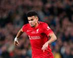 El extremo Luis Díaz ha disputado 19 partidos con el Liverpool y ha anotado 4 goles. Ante el compromiso de Champions el martes, hay duda de su actuación hoy. FOTO getty