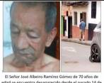 Si usted ha visto al señor de la imagen por favor comuníquese con los números celulares 319 222 74 47 y 318 706 95 61. FOTO: Cortesía.