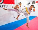 Juan Diego y Yéiner quieren salir adelante con el taekwondo, darle más oros al país y algún día poder lograr un cupo a los Juegos Olímpicos. Hoy necesitan patrocinadores. FOTO esneyder gutiérrez