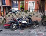 En el operativo se encontró una moto lista para ser desarmada y comercializada. FOTO: CORTESÍA