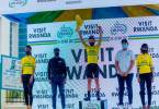 Brayan Sánchez suma tres triunfos esta temporada, dos en Vuelta a Colombia y otro en el Tour de Ruanda. Desde el 2015 compite en equipos profesionales de ciclismo. FOTO twitter tour de ruanda