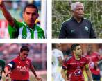 Víctor Aristizábal, Francisco “Pacho” Maturana, Óscar Pareja y Mao Molina, emblemas de Nacional y Medellín que dejaron huella durante sus carreras deportivas y que fueron protagonistas del clásico paisa, que tendrá una nueva edición este sábado. FOTOS Archivo El Colombiano