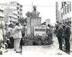 Busto del dictador del Estado soberano de Antioquia, Juan del Corral, inaugurado en 1970. FOTO: ARCHIVO EL COLOMBIANO