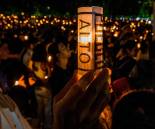 El Parque de los Deseos ha sido uno de los puntos en Medellín donde se han concentrado las manifestaciones en la ciudad. FOTO JULIO CÉSAR HERRERA