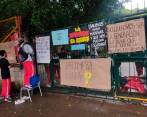 La protesta pacífica comenzó este lunes 6 de junio. FOTO: CORTESÍA