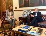 Reunión de Ramírez y Luis Almagro, secretario general de la OEA. FOTO: Cortesía