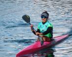Tatiana Muñoz fue clave en el triunfo de la Selección Antioquia en el embalse Guatapé El Peñol. FOTO cortesía sergio restrepo.