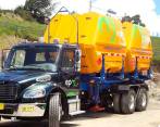 Estos son los vehículos que usa EPM para transportar el gas, los cuales deben movilizarse por vías seguras debido a lo delicado del material que transportan. FOTO: CORTESÍA EPM