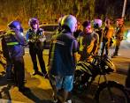 En medio de los operativos contra los piques ilegales en Medellín, un agente de la Secretaría de Movilidad resultó lesionado. FOTO: CORTESÍA SECRETARÍA DE MOVILIDAD DE MEDELLÍN