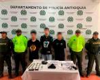 Los capturados fueron dejados a disposición de los organismos judiciales. FOTO: CORTESÍA POLICÍA