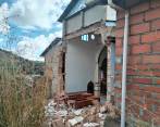El templo no cayó en su totalidad, solo los muros de la parte trasera, aunque la infraestructura sufrió grietas. FOTO CORTESÍA 