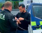 Agentes de la DEA participaron en la captura de “el Gato Farfán” en Pasto y en su posterior traslado por avión a Bogotá. FOTO cortesía policía