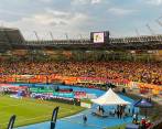 Las tribunas colmadas antes de iniciar el duelo definitivo. FOTO JAIDER ESCOBAR BUITRAGO