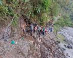 La pérdida de la vía se registró en zona rural de Yarumal. FOTO CORTESÍA