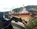 Las Fuerzas Militares patrullan las áreas de influencia del Clan del Golfo por agua, tierra y aire. FOTO: CORTESÍA DE LA ARMADA.