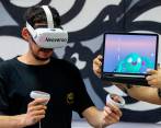 Además de”contagiar” de grafittis los muros de la ciudad, la Plaga ahora también pinta utilizando Realidad Virtual. Sus obras se ven en el metaverso. FOTO Camilo Suárez