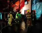 Incendio consumió bodega de madera en La Estrella