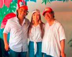 De izquierda a derecha: Nicolás Petro, hijo del presidente; Day Vásquez, exesposa de Nicolás y el presidente Gustavo Petro. FOTO: CORTESÍA