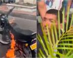 El presunto ladrón fue capturado por la Policía. FOTOS: CAPTURAS DE VIDEO