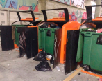 La inadecuada disposición de basuras cercanas a la plazoleta ha impactado negativamente las ventas de los comerciantes, según la Personería. FOTO: CORTESÍA DE PERSONERÍA.
