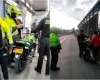 El hombre alcanzó a cruzar varias estaciones del sistema de transporte de Bogotá. FOTOS: TOMADA DE TWITTER @TransMilenio