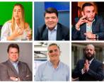 Arriba: Andree Uribe, Juan Diego Gómez y Lucas Cañas; abajo: Eugenio Prieto, Mauricio Tobón y Santiago Jaramillo. FOTOS EL COLOMBIANO y Cortesía