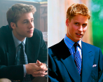A la izquierda el actor Ed McVey en su personificación del príncipe William (a la derecha en la vida real). FOTOS Cortesía Netflix y Getty