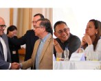 El Gobierno ha buscado una relación cercana con los representantes Gerardo Yepes (Partido Conservador), quien firmó la ponencia positiva de la reforma a la salud; y Germán Rozo (Partido Liberal), quien tuvo una reunión política privada con la ministra Carolina Corcho en Arauca. FOTOS CORTESÍA