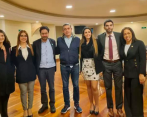En la reunión estuvieron presentes los congresistas Paloma Valencia (Centro Democrático), Katherine Juvinao (Alianza Verde), Iván Cepeda (Pacto Histórico), Gustavo Bolívar (Pacto Histórico), Érika Sánchez (Liga Anticorrupción) Hernán Cadavid (Centro Democrático), y Marelen Castillo (Liga Anticorrupción). FOTO CORTESÍA