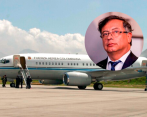 Petro no viajó en el avión presidencial sino que se subió a uno de la Fuerza Aérea para poder viajar a Estados Unidos. FOTO: COLPRENSA