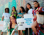Manifiesta es un proyecto textil liderado por excombatientes de las extintas Farc que defienden e impulsan la implementación de los Acuerdos de Paz. FOTO: TOMADA DE TWITTER @MANIFIESTACOL