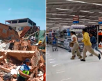 En zonas públicas afectadas y supermercados se vivieron momentos de pánico este sábado con el temblor registrado en la provincia del Guayas, en Ecuador. FOTO CAPTURAS DE VIDEO