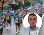 Valencia García estaba corriendo la carrera de 21 kilómetros cuando falleció este domingo. FOTO: CARLOS VELÁSQUEZ/LINKEDIN