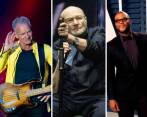 Sting, Phil Collins y Tyler Perry ganaron una fortuna en 2022. Fueron los artistas mejor pagados del mundo. Fotos: Efe.