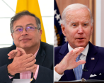 El presidente Gustavo Petro tendrá su primer encuentro oficial con Joe Biden tras ocho meses del inicio de su gobierno. FOTOS Cortesía y Getty